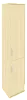 Офисный шкаф высокий узкий закрытый 2 секции, Л/Пр.