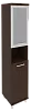 Офисный шкаф высокий узкий со стеклом в раме (левый/правый)