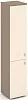 Офисный шкаф высокий узкий левый (2 двери ЛДСП)